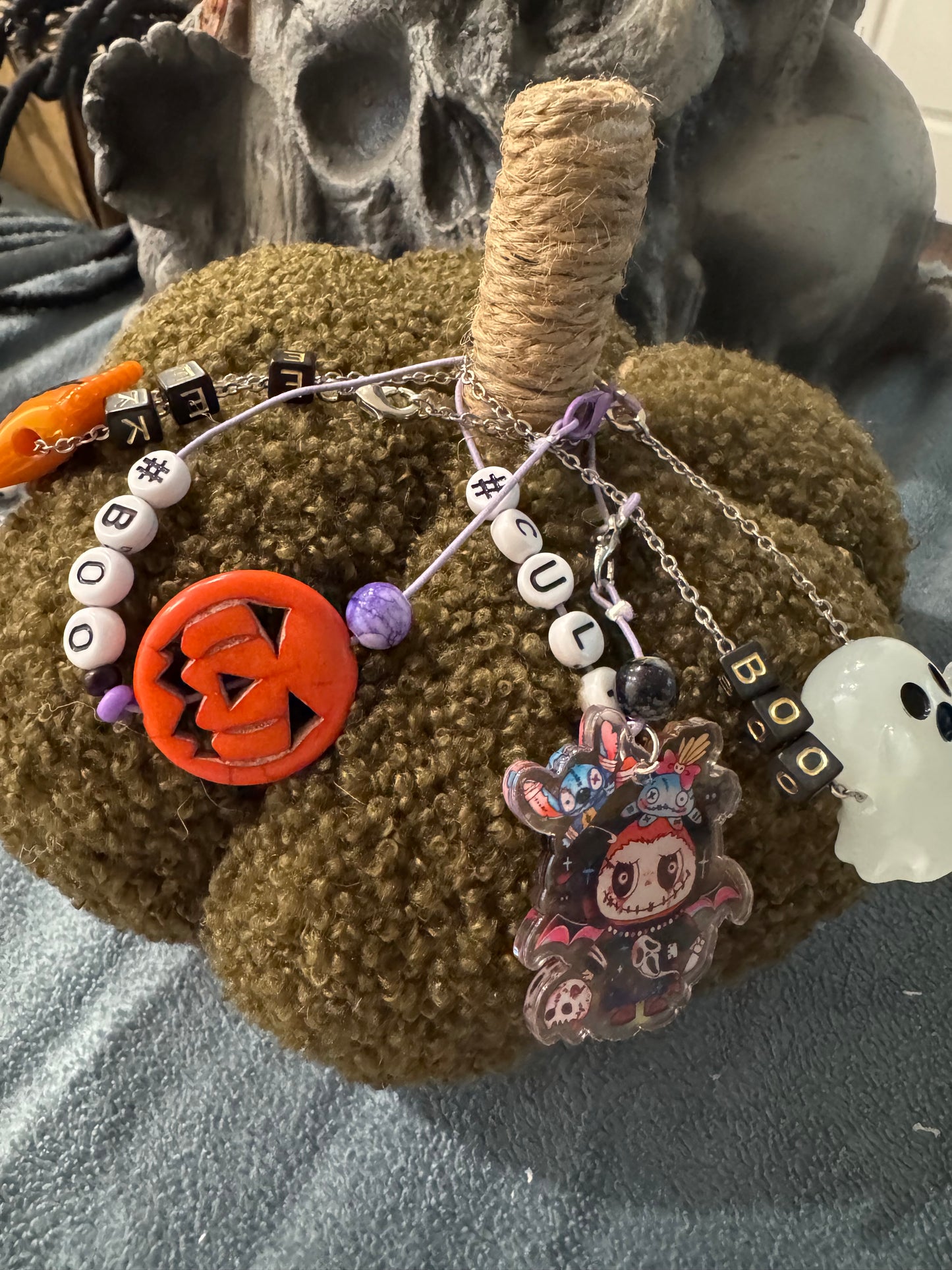 LABUBU CROSSBODY JACK O LANTERN CHARM