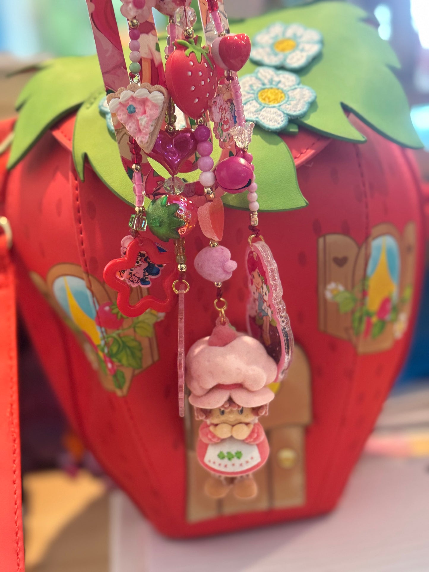 STRAWBERRY GIRL BOOKMARK CHARM