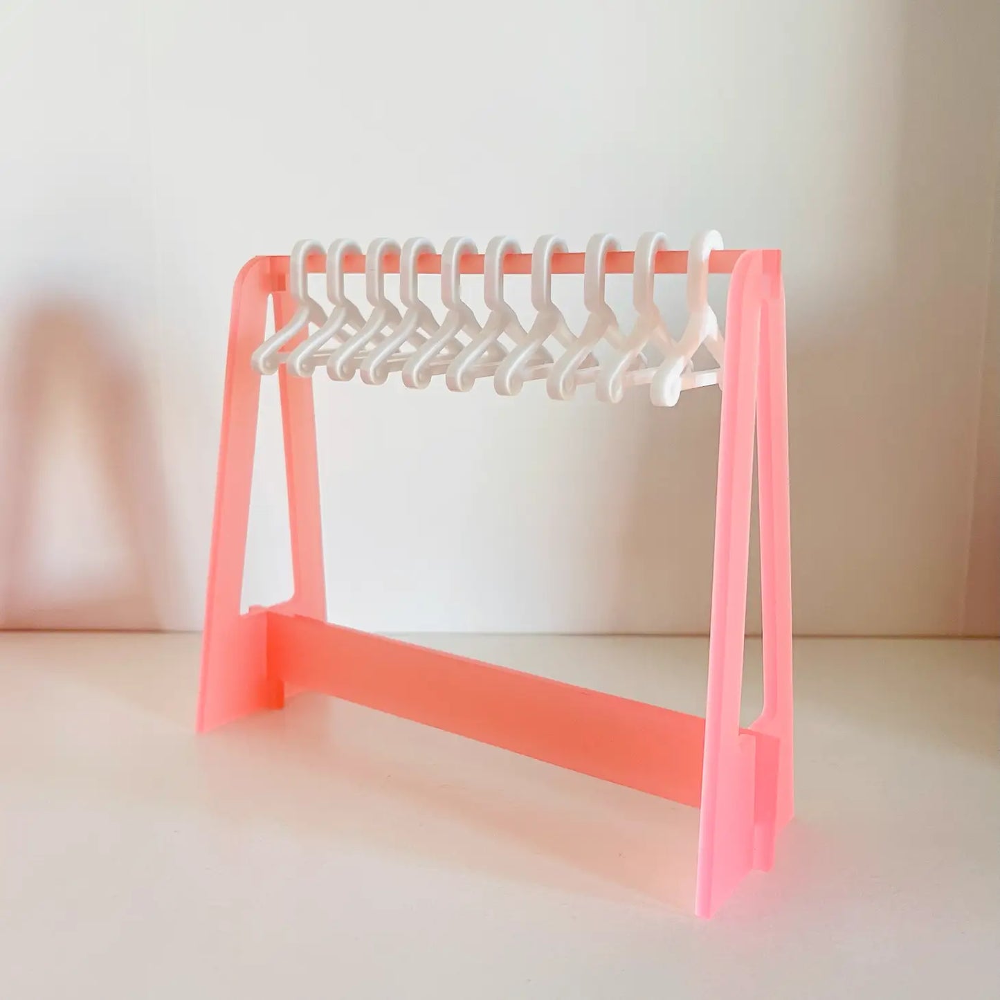 WHITE EARRING DISPLAY WITH HANGERS