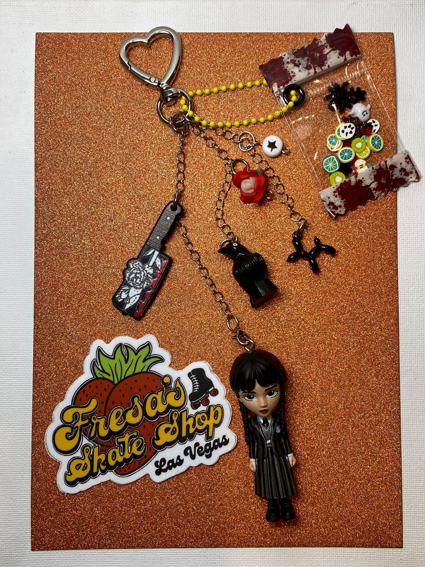WEDNESDAY KEYCHAIN OR BAG CHARM KNIFE