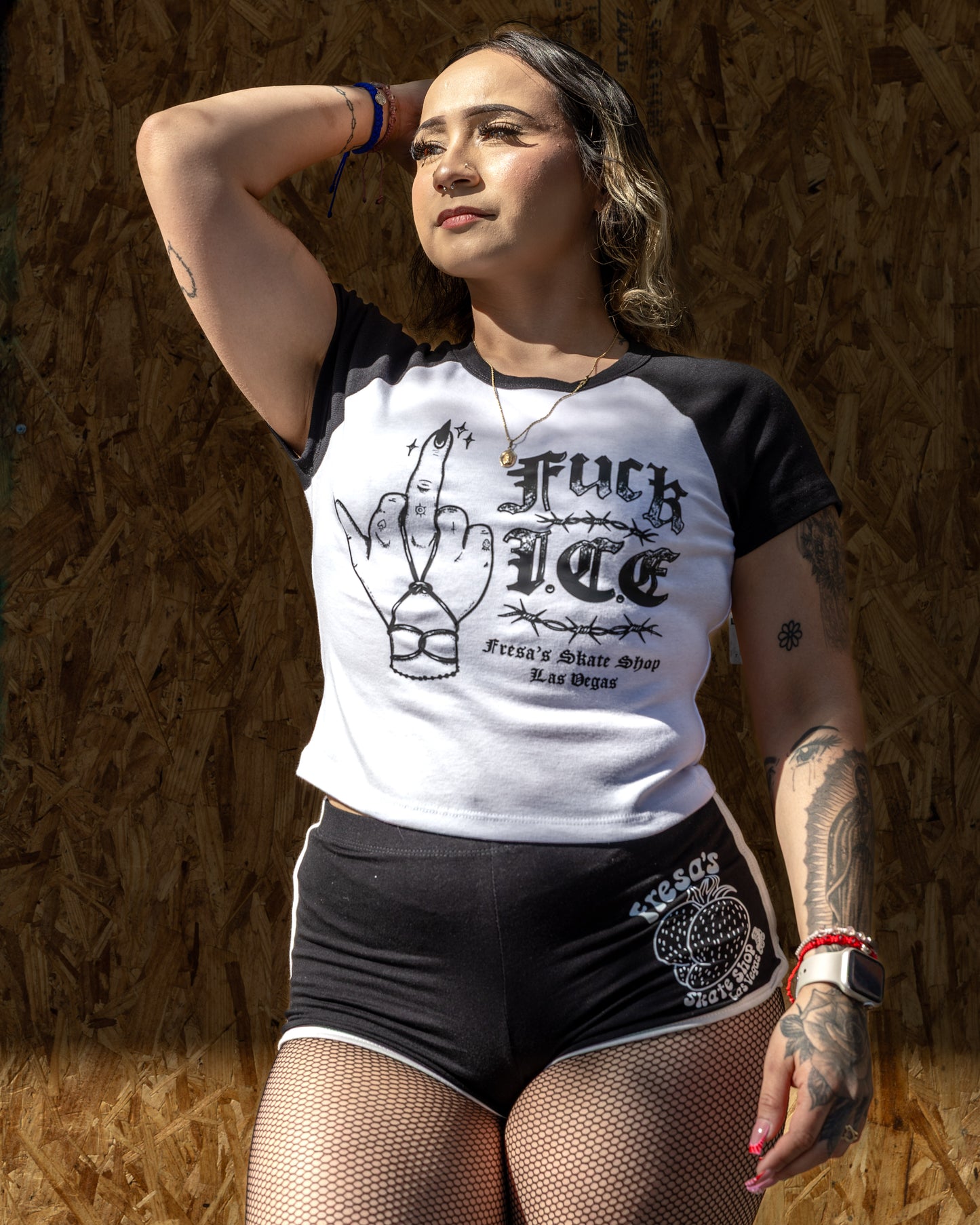 FRESA'S JUICY SKATER SHORTS BLACK