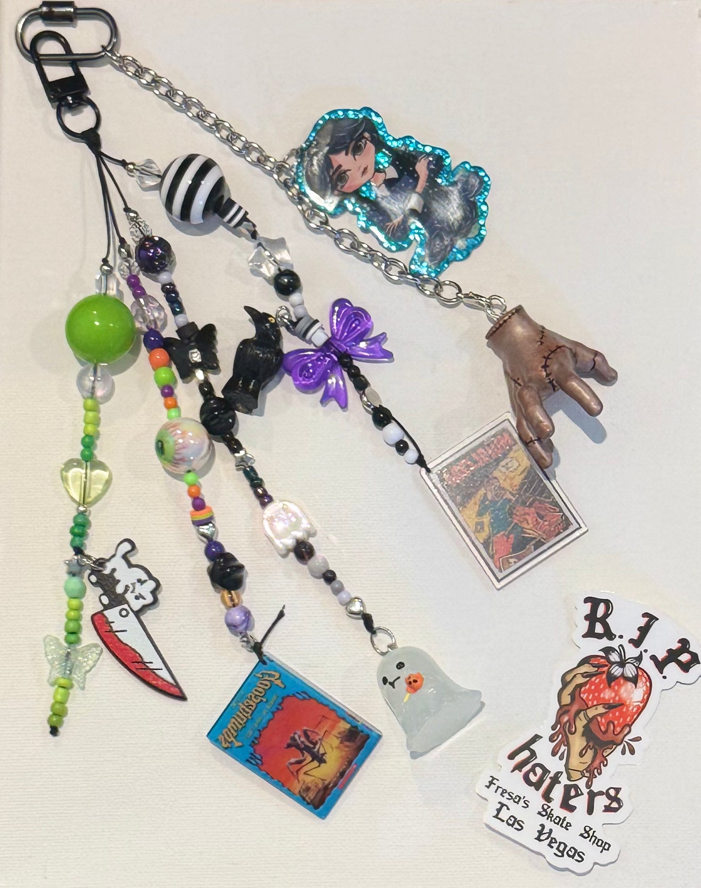 THING ADAMS KEYCHAIN OR BAG CHARM GHOSTLY