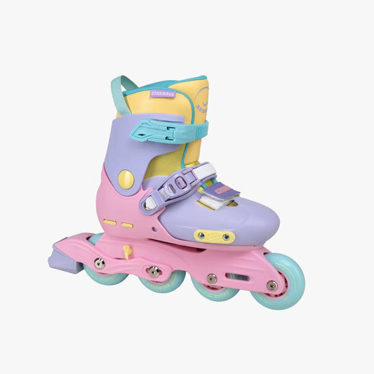 PINK AND PURPLE ADJUSTABLE KIDS ROLLER BLADES