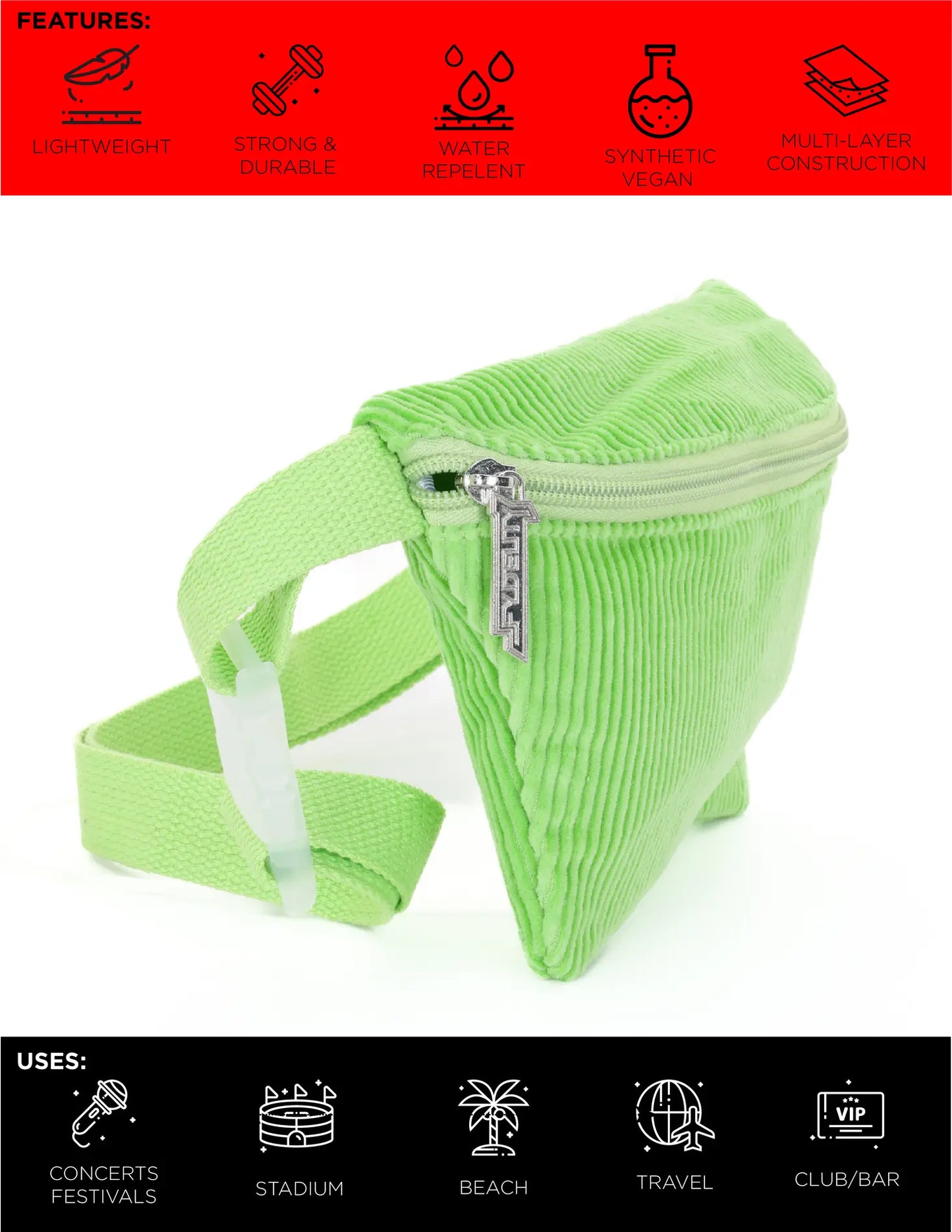 FANNY PACK - CORDUROY GREEN