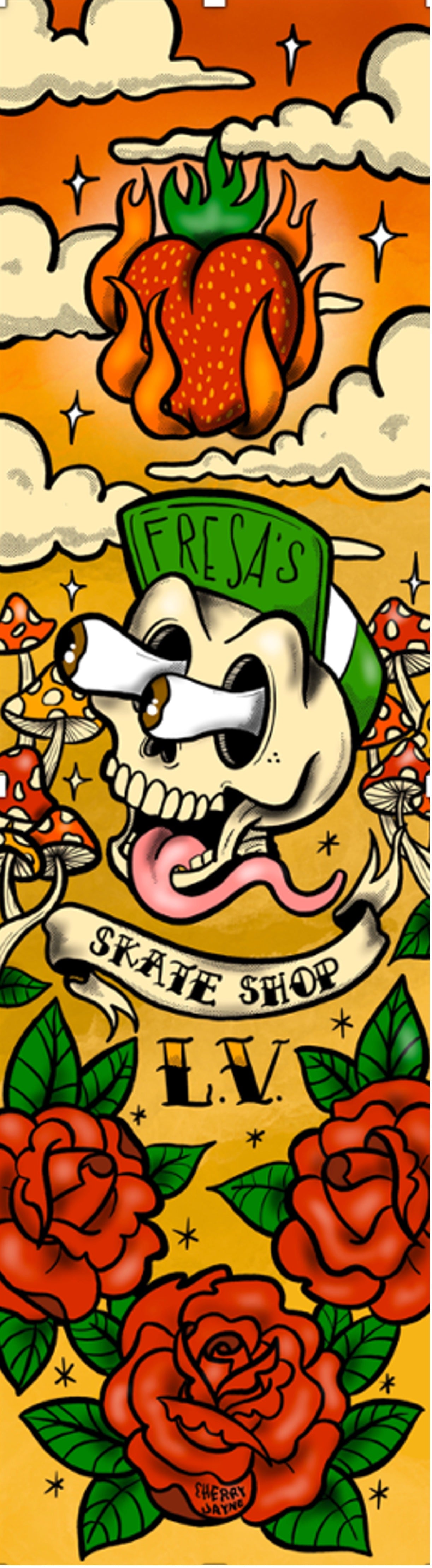 FRESA'S SK8 DECK ROSES 9.0"