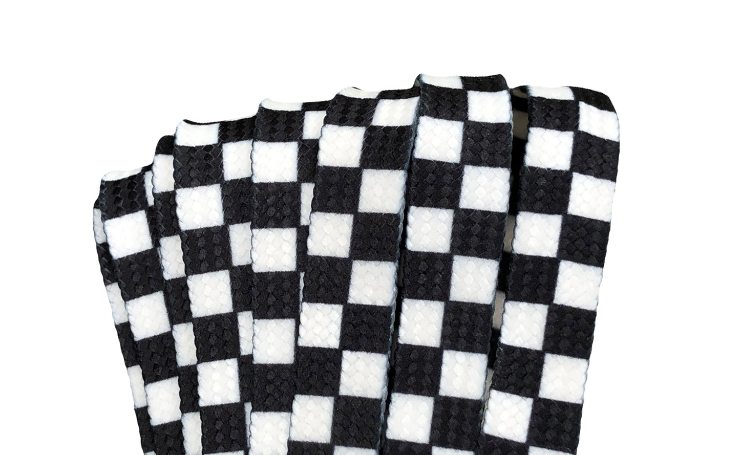 DERBY LACES-CHECKERED 96 INCH (10MM WIDE)