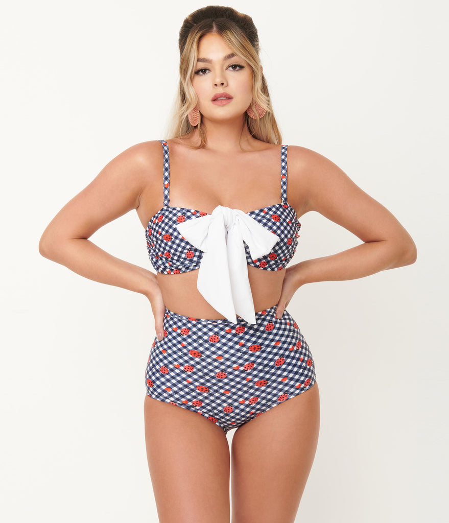 LADYBUG HIGH WAIST SWIM BOTTOM