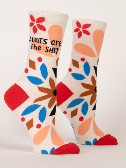 AUNTS ARE THE SHIT CREW SOCKS